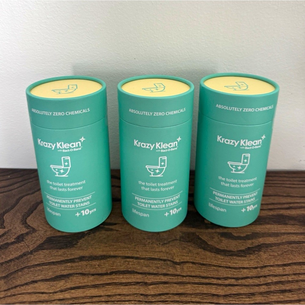 Krazy Klean Toilet Treatment Bact-O-Bane Unscented BPA-Free 3 Pack